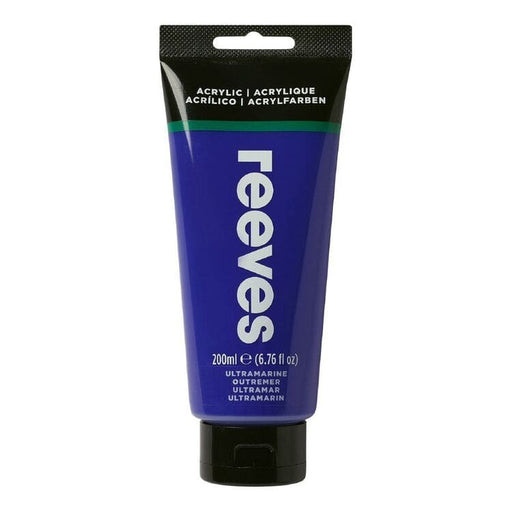 REEVES ACRYLICS NEW RVS Artists' Acrylic 200ml - Ultramarine
