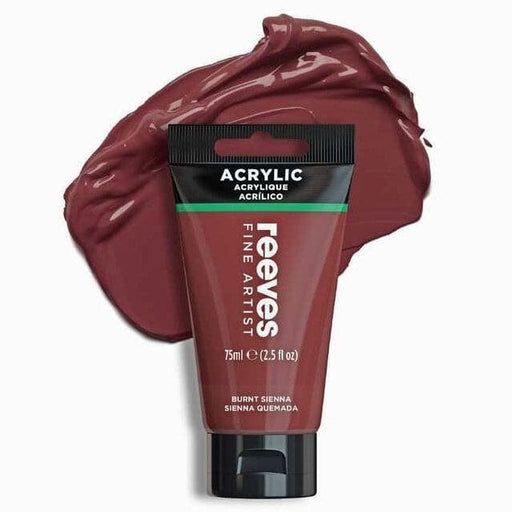 REEVES ACRYLICS REEVES ACRYLICS RVS Artists' Acrylic 75ml - Burnt Sienna