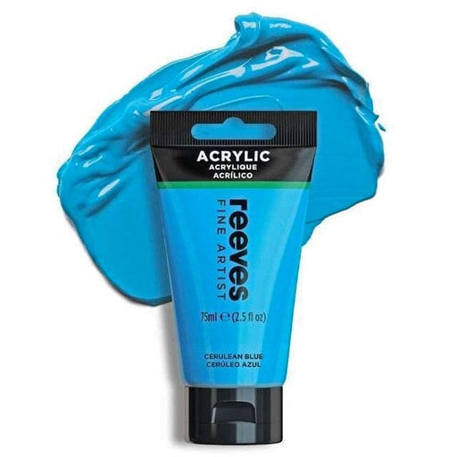 REEVES ACRYLICS REEVES ACRYLICS RVS Artists' Acrylic 75ml - Cerulean Blue Hue