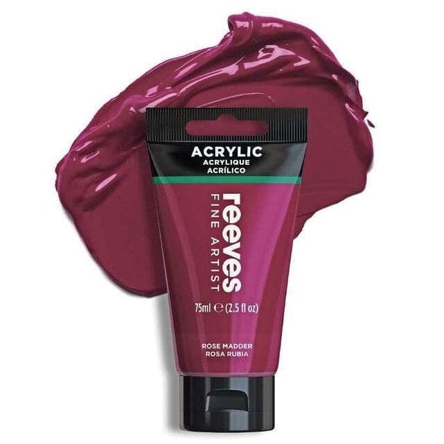 REEVES ACRYLICS REEVES ACRYLICS RVS Artists' Acrylic 75ml - Deep Madder