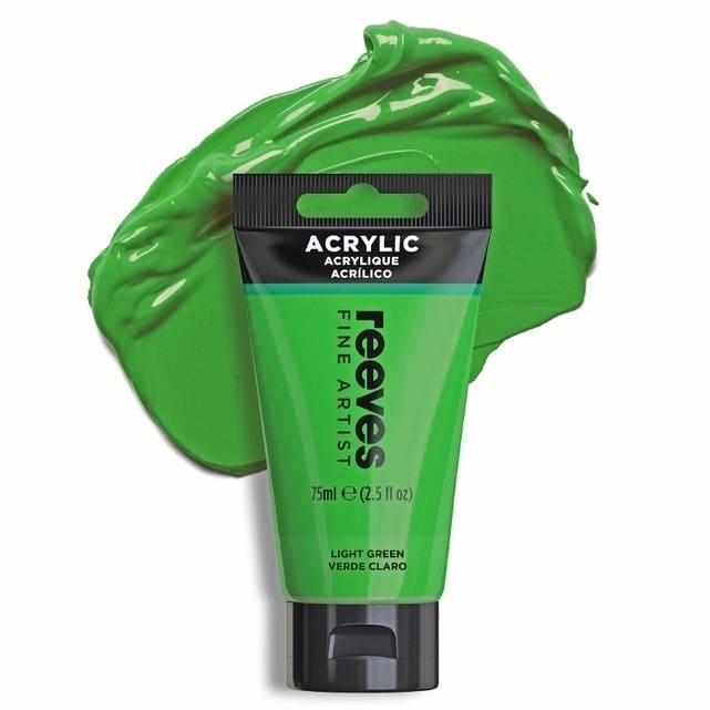 REEVES ACRYLICS REEVES ACRYLICS RVS Artists' Acrylic 75ml - Light Green