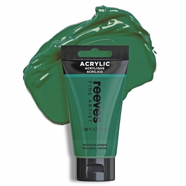 REEVES ACRYLICS REEVES ACRYLICS RVS Artists' Acrylic 75ml - Meadow Green