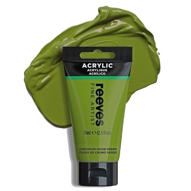 REEVES ACRYLICS REEVES ACRYLICS RVS Artists' Acrylic 75ml - Oxide Chrome Green