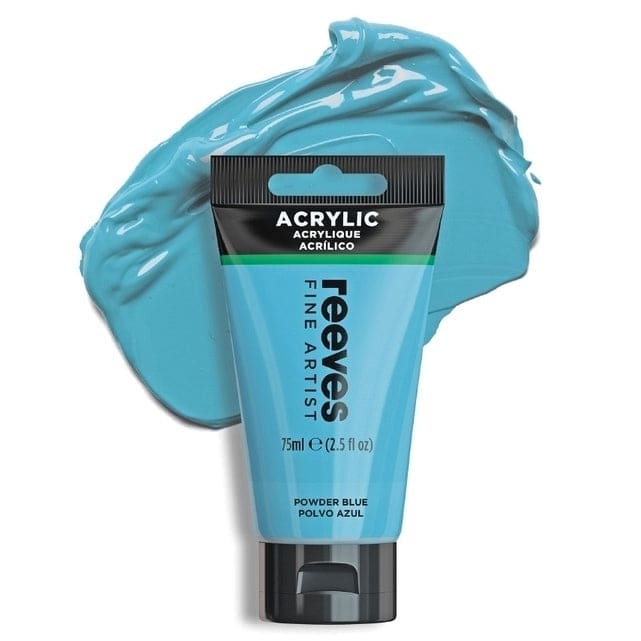 REEVES ACRYLICS REEVES ACRYLICS RVS Artists' Acrylic 75ml - Pale Powder Blue