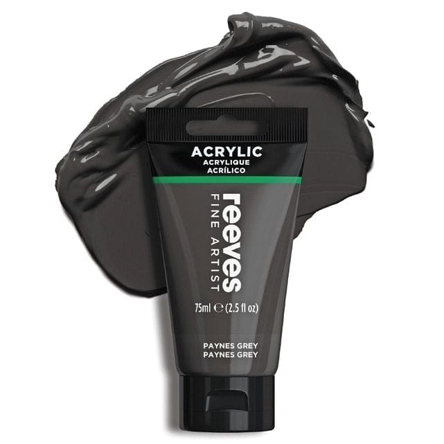 REEVES ACRYLICS REEVES ACRYLICS RVS Artists' Acrylic 75ml - Paynes Grey