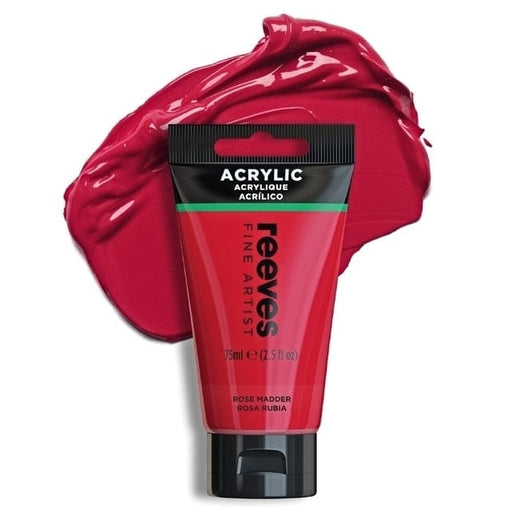 REEVES ACRYLICS REEVES ACRYLICS RVS Artists' Acrylic 75ml - Rose Madder