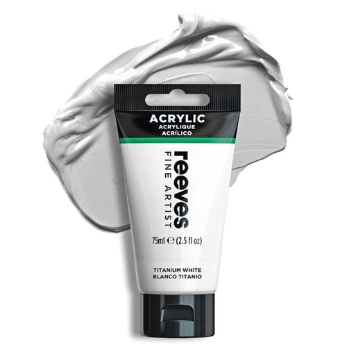 Reeves Artists' Acrylic 75ml - Titanium White