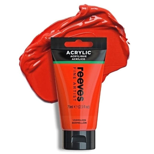 REEVES ACRYLICS REEVES ACRYLICS RVS Artists' Acrylic 75ml - Vermillion