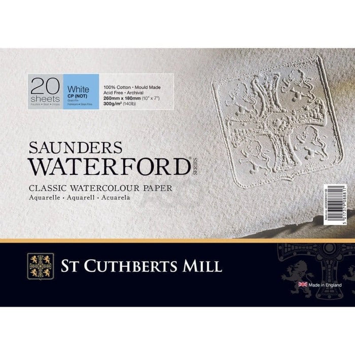 SAUNDERS SAUNDERS 18x26cm / Cold Press Saunders Waterford 300gsm Watercolour Blocks