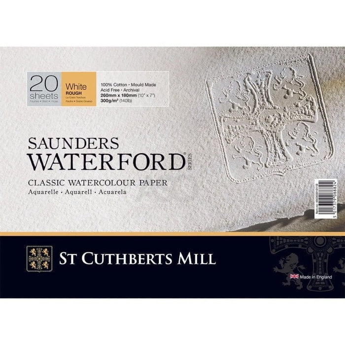 SAUNDERS SAUNDERS 18x26cm / Rough Saunders Waterford 300gsm Watercolour Blocks