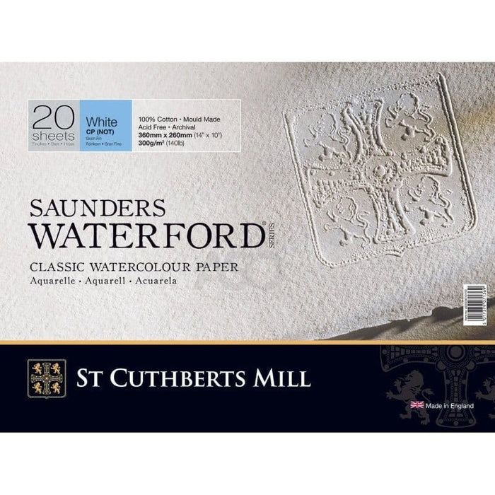 SAUNDERS SAUNDERS 26x36cm / Cold Press Saunders Waterford 300gsm Watercolour Blocks