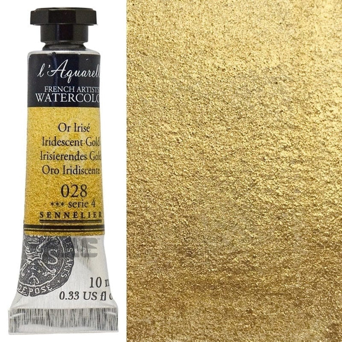 SENNELIER WATERCOLOURS SENNELIER WATERCOLOURS Sennelier Artist Watercolour 028 Iridescent Gold 10ml