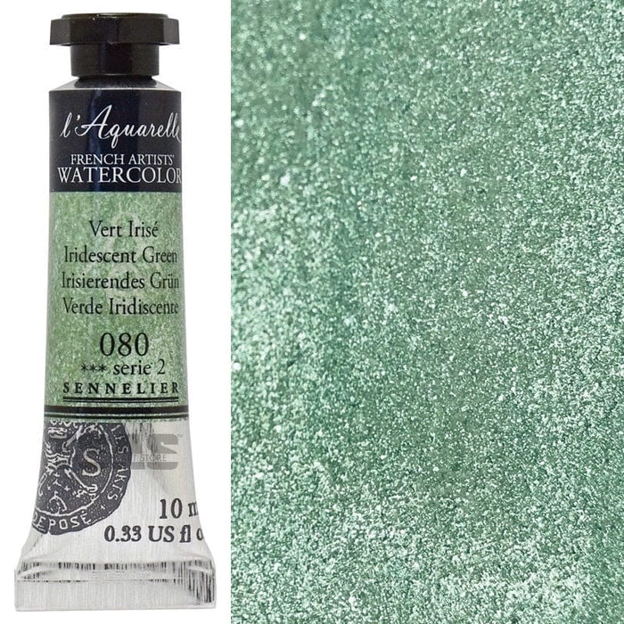 SENNELIER WATERCOLOURS SENNELIER WATERCOLOURS Sennelier Artist Watercolour 080 Iridescent Green 10ml