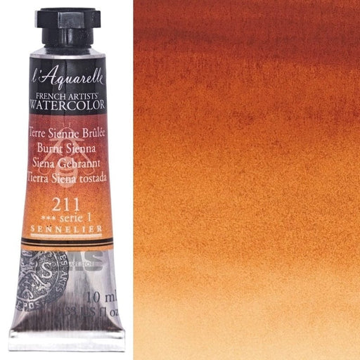 SENNELIER WATERCOLOURS SENNELIER WATERCOLOURS Sennelier Artist Watercolour 211 Burnt Sienna 10ml