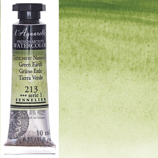 SENNELIER WATERCOLOURS SENNELIER WATERCOLOURS Sennelier Artist Watercolour 213 Green Earth 10ml