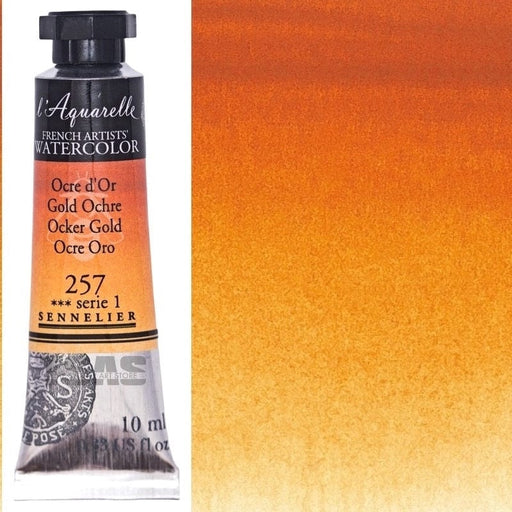 SENNELIER WATERCOLOURS SENNELIER WATERCOLOURS Sennelier Artist Watercolour 257 Gold Ochre 10ml