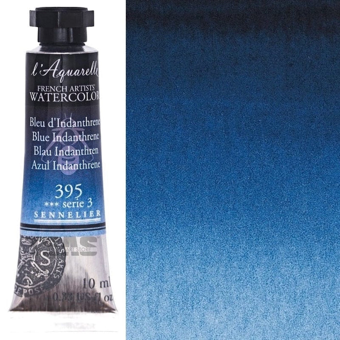 SENNELIER WATERCOLOURS SENNELIER WATERCOLOURS Sennelier Artist Watercolour 395 Blue Indanthrene 10ml