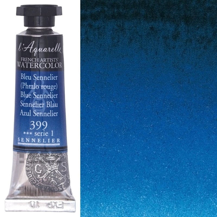 SENNELIER WATERCOLOURS SENNELIER WATERCOLOURS Sennelier Artist Watercolour 399 Blue Sennelier 10ml