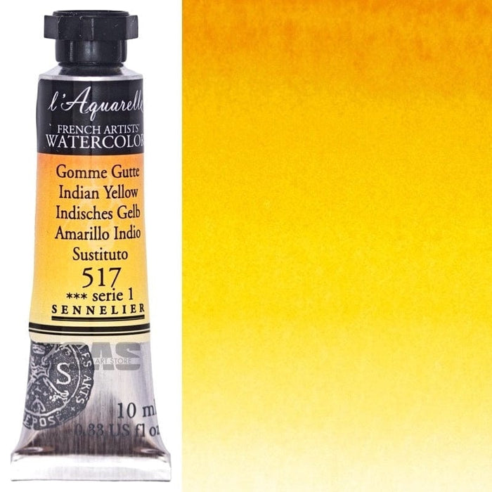 SENNELIER WATERCOLOURS SENNELIER WATERCOLOURS Sennelier Artist Watercolour 517 Indian Yellow 10ml