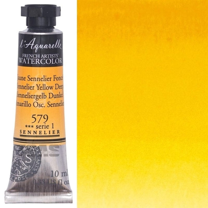 SENNELIER WATERCOLOURS SENNELIER WATERCOLOURS Sennelier Artist Watercolour 579 Sennelier Yellow Deep 10ml