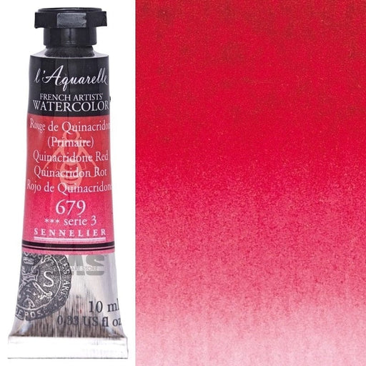 SENNELIER WATERCOLOURS SENNELIER WATERCOLOURS Sennelier Artist Watercolour 679 Quinacridone Red 10ml