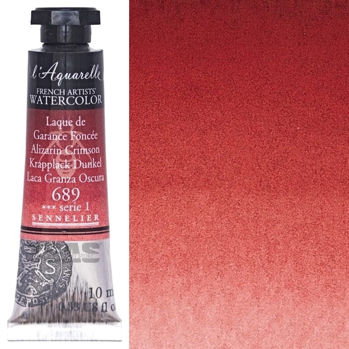 SENNELIER WATERCOLOURS SENNELIER WATERCOLOURS Sennelier Artist Watercolour 689 Alizarin Crimson 10ml