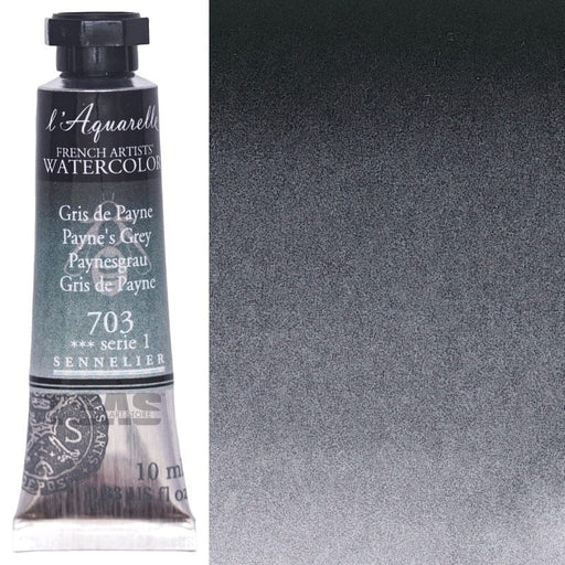 SENNELIER WATERCOLOURS SENNELIER WATERCOLOURS Sennelier Artist Watercolour 703 Payne's Grey 10ml