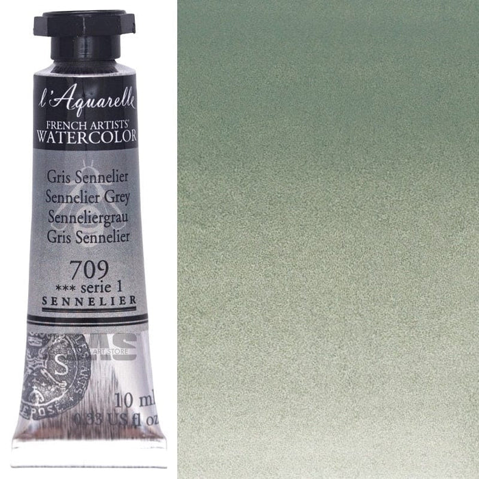 SENNELIER WATERCOLOURS SENNELIER WATERCOLOURS Sennelier Artist Watercolour 709 Sennelier Grey 10ml