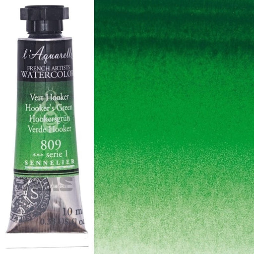 SENNELIER WATERCOLOURS SENNELIER WATERCOLOURS Sennelier Artist Watercolour 809 Hooker's Green 10ml