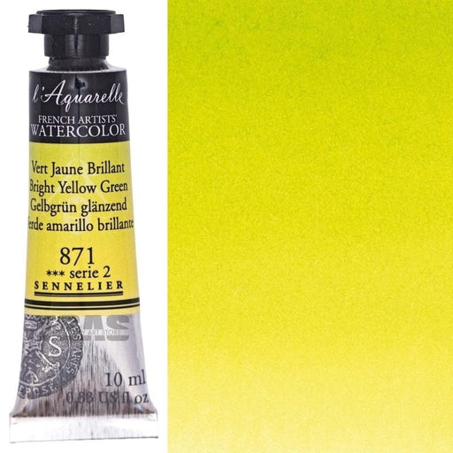 SENNELIER WATERCOLOURS SENNELIER WATERCOLOURS Sennelier Artist Watercolour 871 Bright Yellow Green 10ml