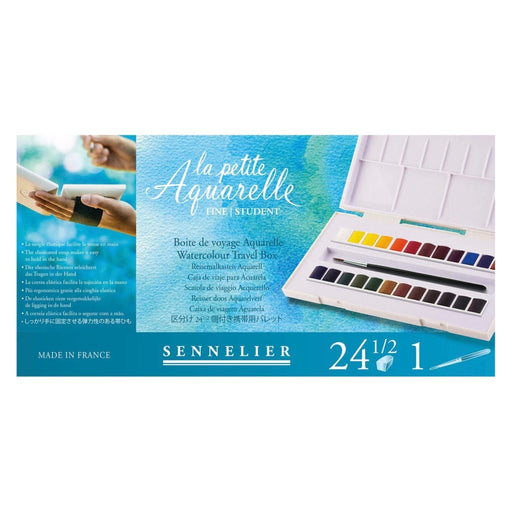 SENNELIER WATERCOLOURS SENNELIER Sennelier La Petite Aquarelle 24 Half Pan Watercolor Set