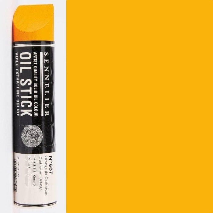 SENNELIER OIL STICKS SENNELIER Sennelier Oil Stick 96ml No.687 Cadmium Orange - Vibrant Oil Colour Stick