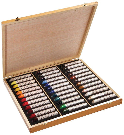 SENNELIER OIL STICKS SENNELIER Sennelier Paint Stick 36 Set in Wooden Box