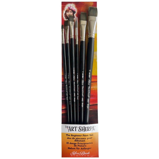 DISCONTINUED THE ART SHERPA Set Sherpa 6pc Beginner Painting Long Handle