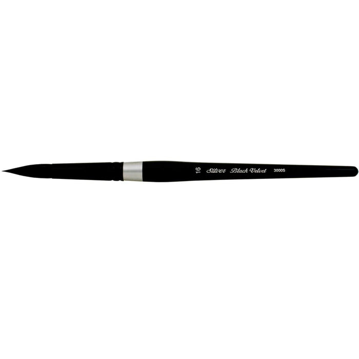 SILVER BRUSH SILVER BRUSH 16 (9mm x 35mm) Silver Brush 3000S Black Velvet Watercolour Brushes