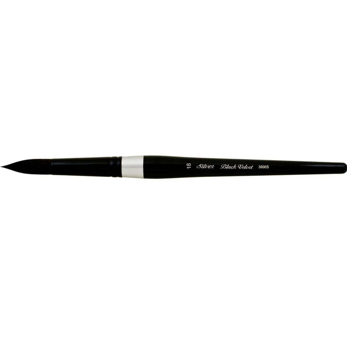 SILVER BRUSH SILVER BRUSH 18 (11mm x 37mm) Silver Brush 3000S Black Velvet Watercolour Brushes