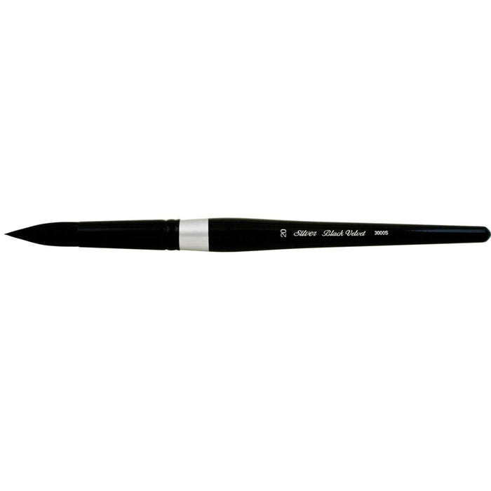 SILVER BRUSH SILVER BRUSH 20 (18mm x 40mm) Silver Brush 3000S Black Velvet Watercolour Brushes
