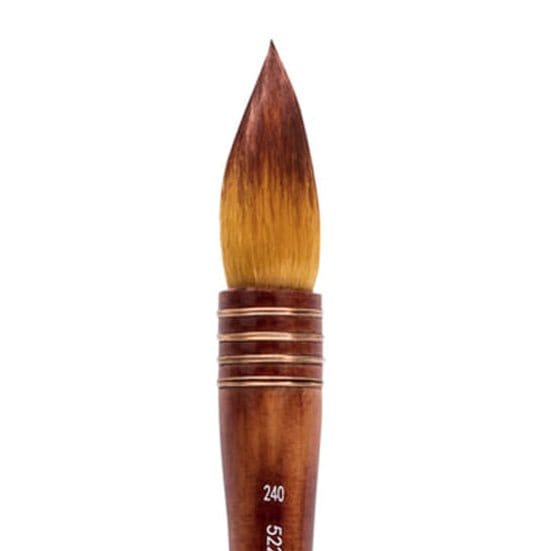 DISCONTINUED SILVER BRUSH Silver Brush 5225S Atelier Golden Taklon Quill