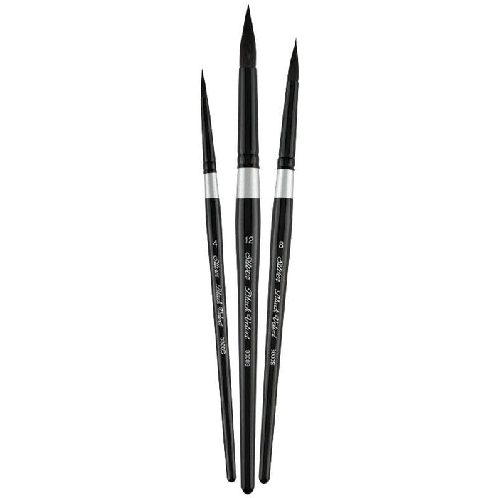 SILVER BRUSH SILVER BRUSH Silver Brush SLM-3099S Susan Louise Moyer Black Velvet 3pc Set