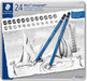 STAEDTLER STAEDTLER 24 Pencils Staedtler Lumograph Pencil Sets