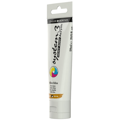 DALER ROWNEY SYSTEMS3 DALER ROWNEY 59ml Systems3 Heavy Body Arcylic Yellow Ochre
