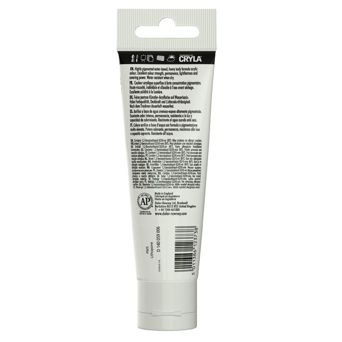 DALER ROWNEY SYSTEMS3 DALER ROWNEY 59ml Systems3 Heavy Body Arcylic Zinc Mix White