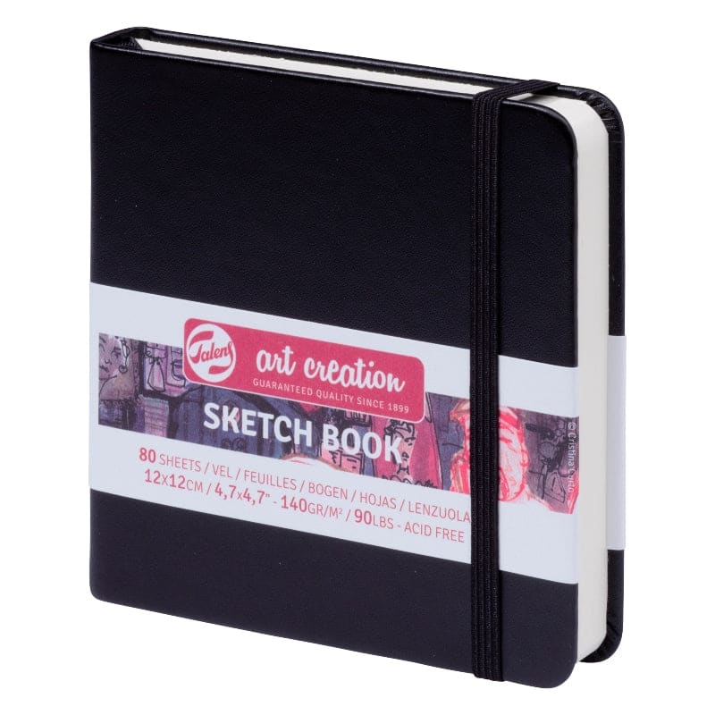 Talens Art Creations Sketch Book Black 12x12cm 140gsm — The Sydney Art ...