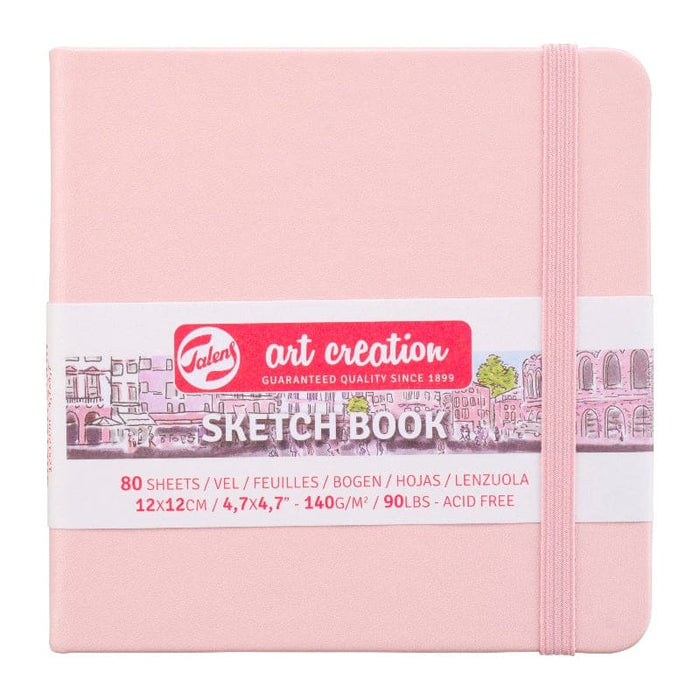TALENS ART CREATIONS TALENS ART CREATIONS Talens Art Creations Sketch Book P.Pink 12x12cm 140gsm