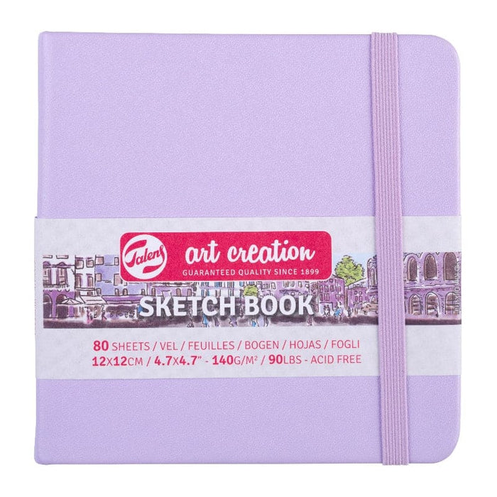 TALENS ART CREATIONS TALENS ART CREATIONS Talens Art Creations Sketch Book Pastel Violet 12x12cm 140gsm