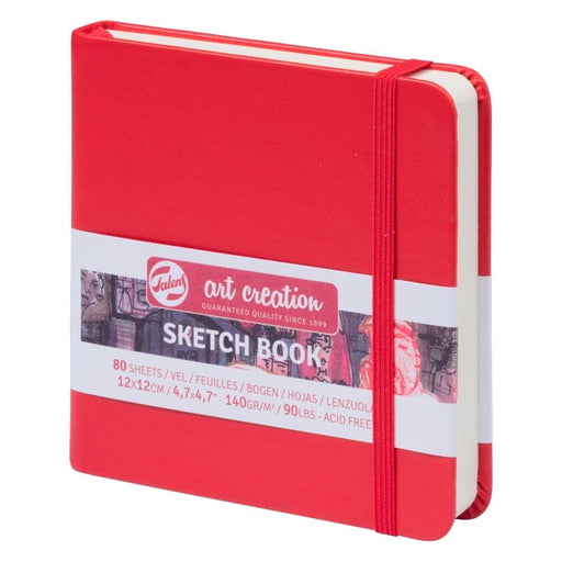 NEW NEW Talens Art Creations Sketch Book Red 12x12 140gsm