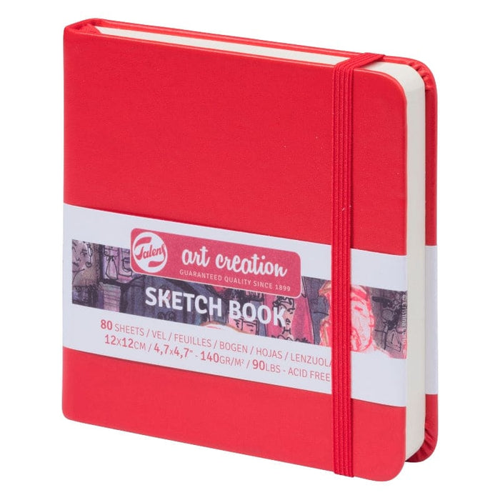NEW NEW Talens Art Creations Sketch Book Red 12x12 140gsm