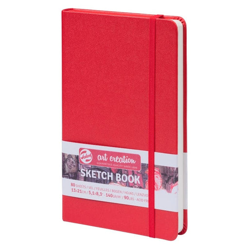 NEW NEW Talens Art Creations Sketch Book Red 13x21 140gsm