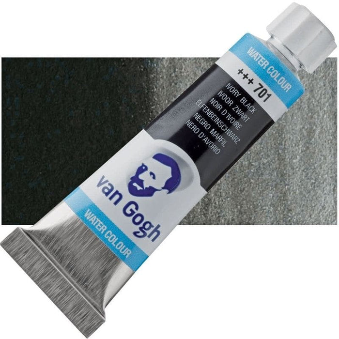 VAN GOGH WATERCOLOURS VAN GOGH WATERCOLOURS 701 - Ivory Black Van Gogh Watercolour 10ml