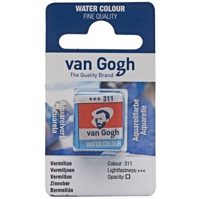 VAN GOGH WATERCOLOURS VAN GOGH WATERCOLOURS 311 - Vermilion Van Gogh Watercolour Half Pans
